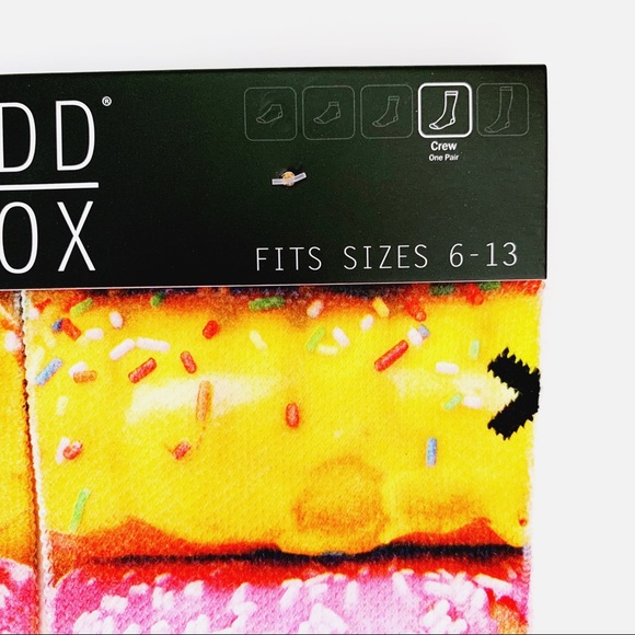 Odd Sox Donuts Junk Food Crew Socks Colorful - Picture 3 of 7